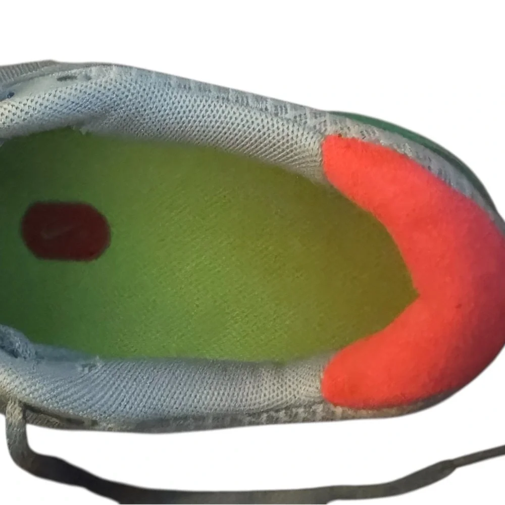 Nike LunarGlide+ 3 running shoes in grey, green, solar red Women’s 8.5 EUC